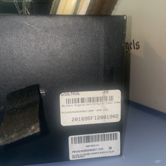 Palm Angels Velcro Vulcanized Sneaker 'Black' - Picture 4 of 5